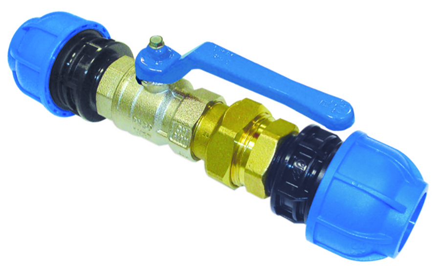 SICOMAT 3 Piece Connector with Ball Valve