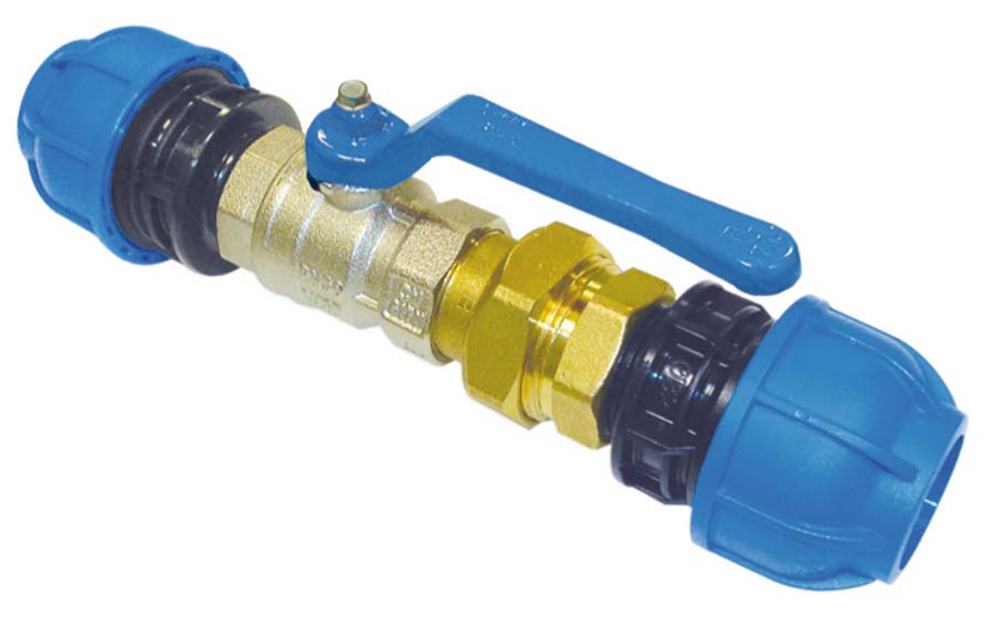 SICOMAT 3 Piece Connector with Ball Valve