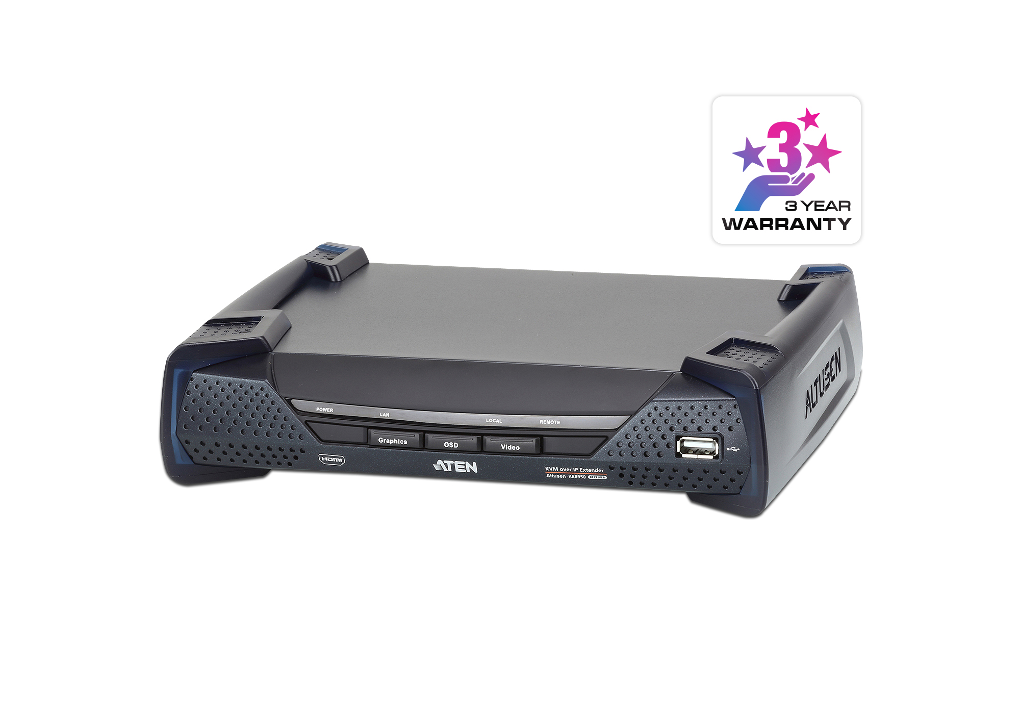 KE8950R - Aten - 4K HDMI Single Display KVM over IP (Receiver) & Matrix (KE Range)