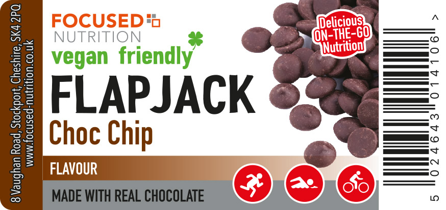 Handmade Vegan Friendly Choc Chip Flapjack