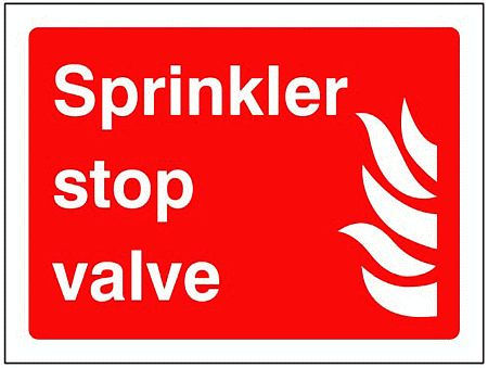 Sprinkler stop valve