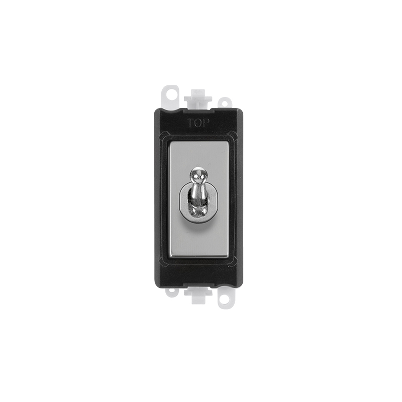 Click 20AX Polished Chrome 20AX DP Toggle Switch Module Insert Black