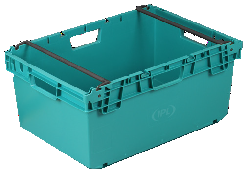 600x400x200 Bale Arm Crate Green - Pack of 10 Plastic Crates For Transportation