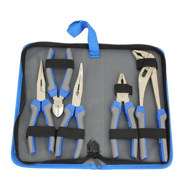 US PRO 1821 5pc Pliers Set In Zip Case