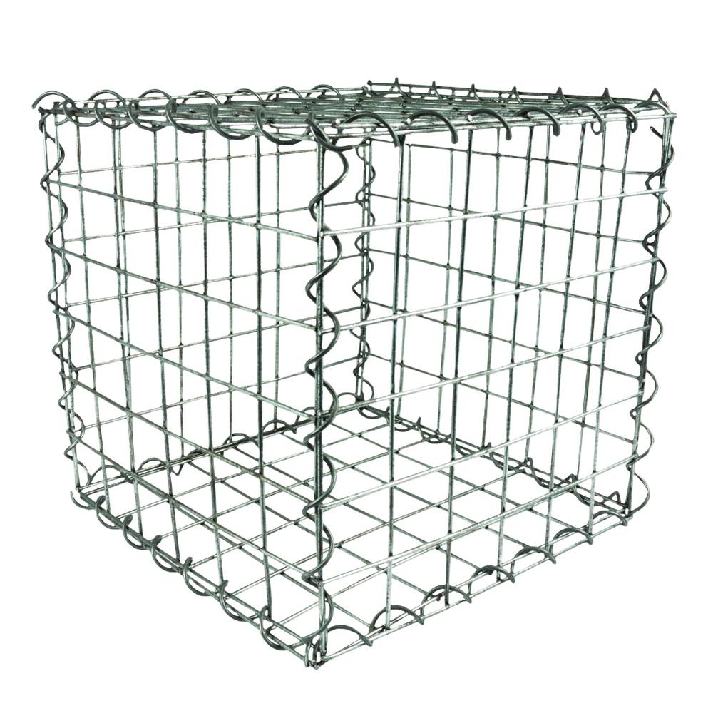 Galvanised Gabion - 0.5 x 0.5 x 0.5m -3 x 3" Mesh - 3mm Wire"