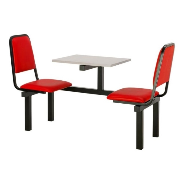 CU92 - 2-Seater Chester Canteen Unit - Red, Grey