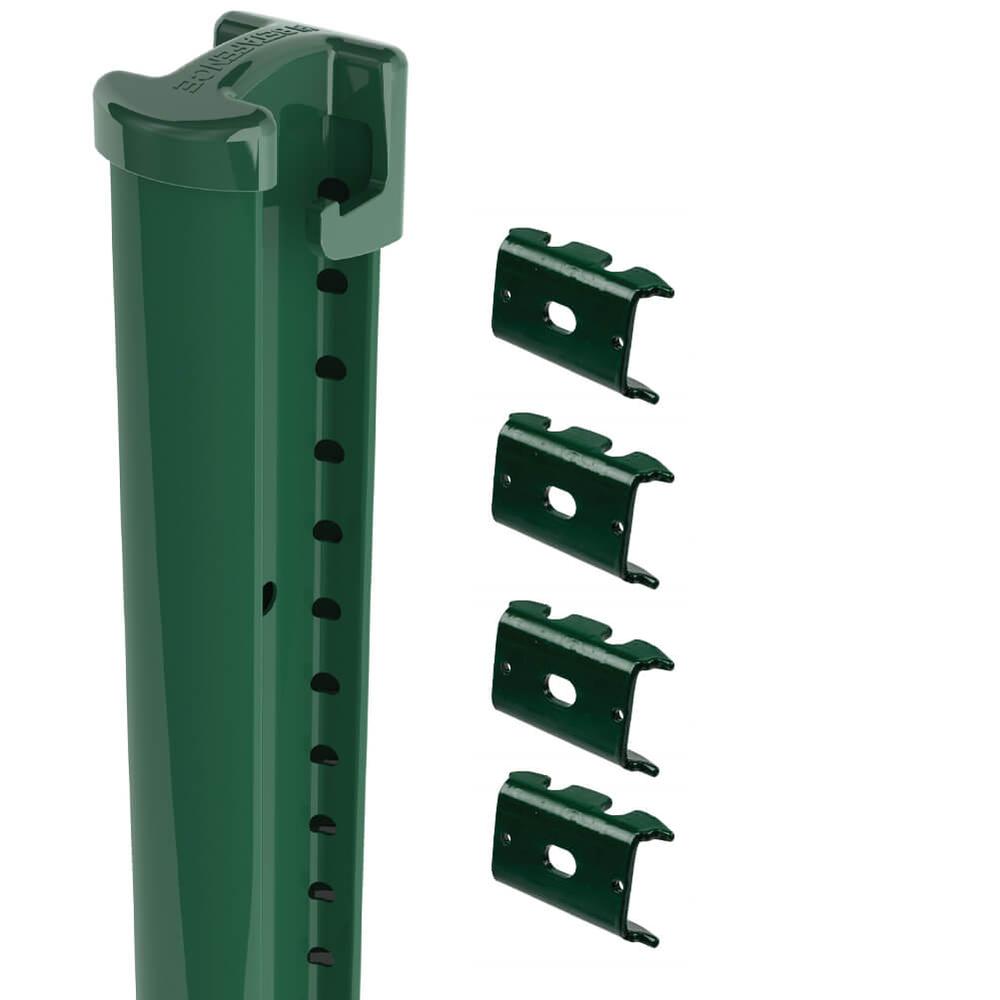 Green Bekafix 2D End Post - 2.0m HO/A Post lengh - 2575mm