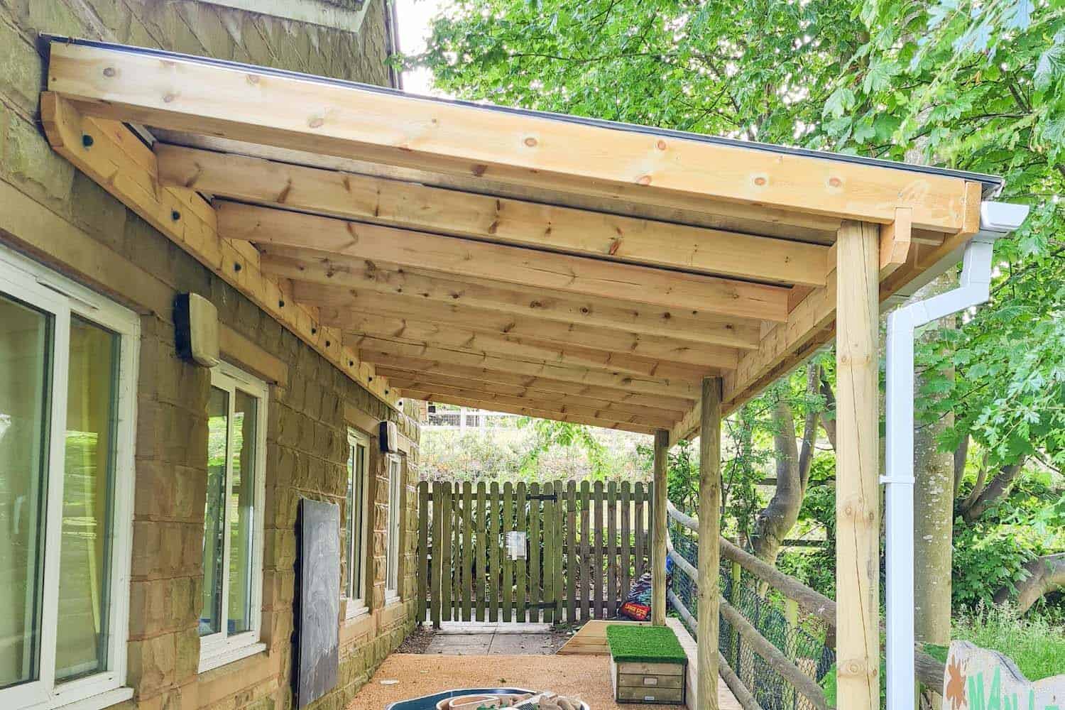 Lean To Polycarbonate Roof Pergola