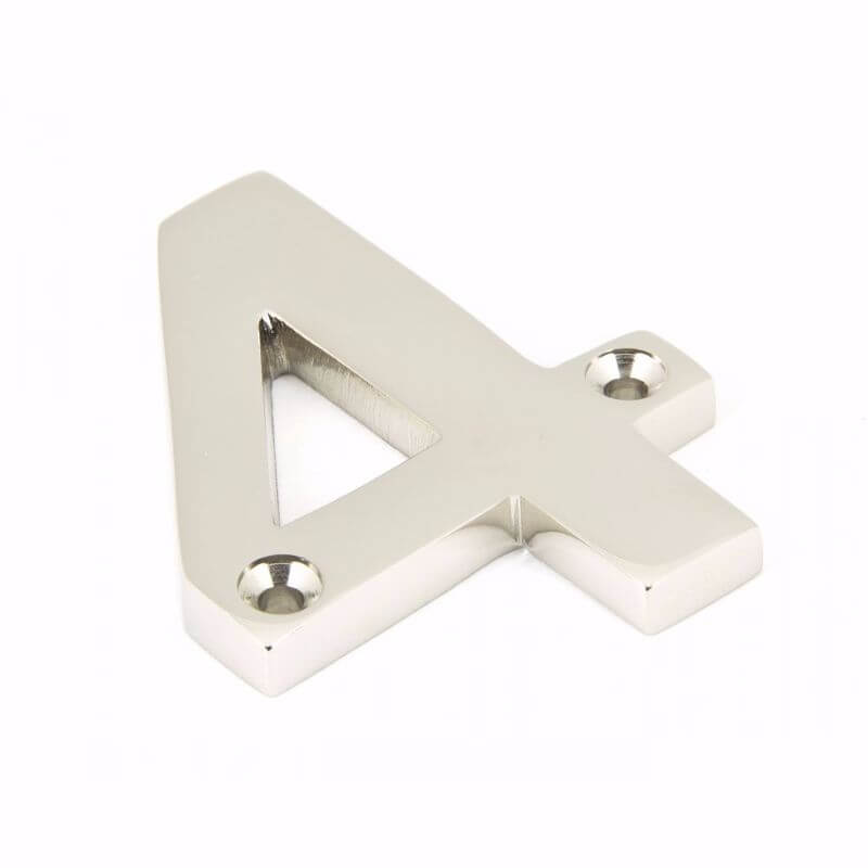 Anvil 90314 Polished Nickel Numeral 4