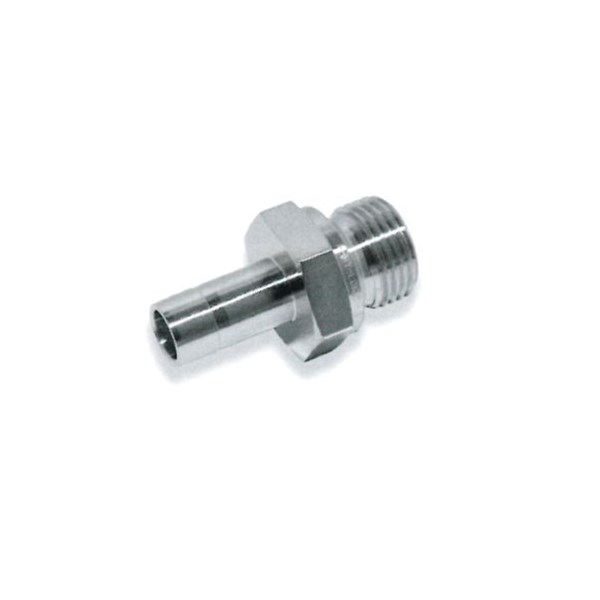 10mm OD Standpipe x 1/2" BSPP Male Adapter 316 Stainless Steel
