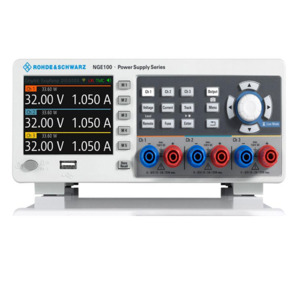 Rohde & Schwarz NGE-COM3B DC Power Supply Bundle, Triple Output, NGE103B, 3x 32 V / 3 A, 100 W, NGE100B Series