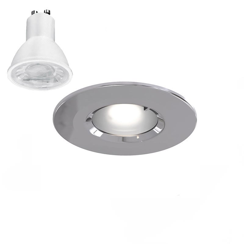 Ansell Edge Chrome Downlight 5W 3000K Dim