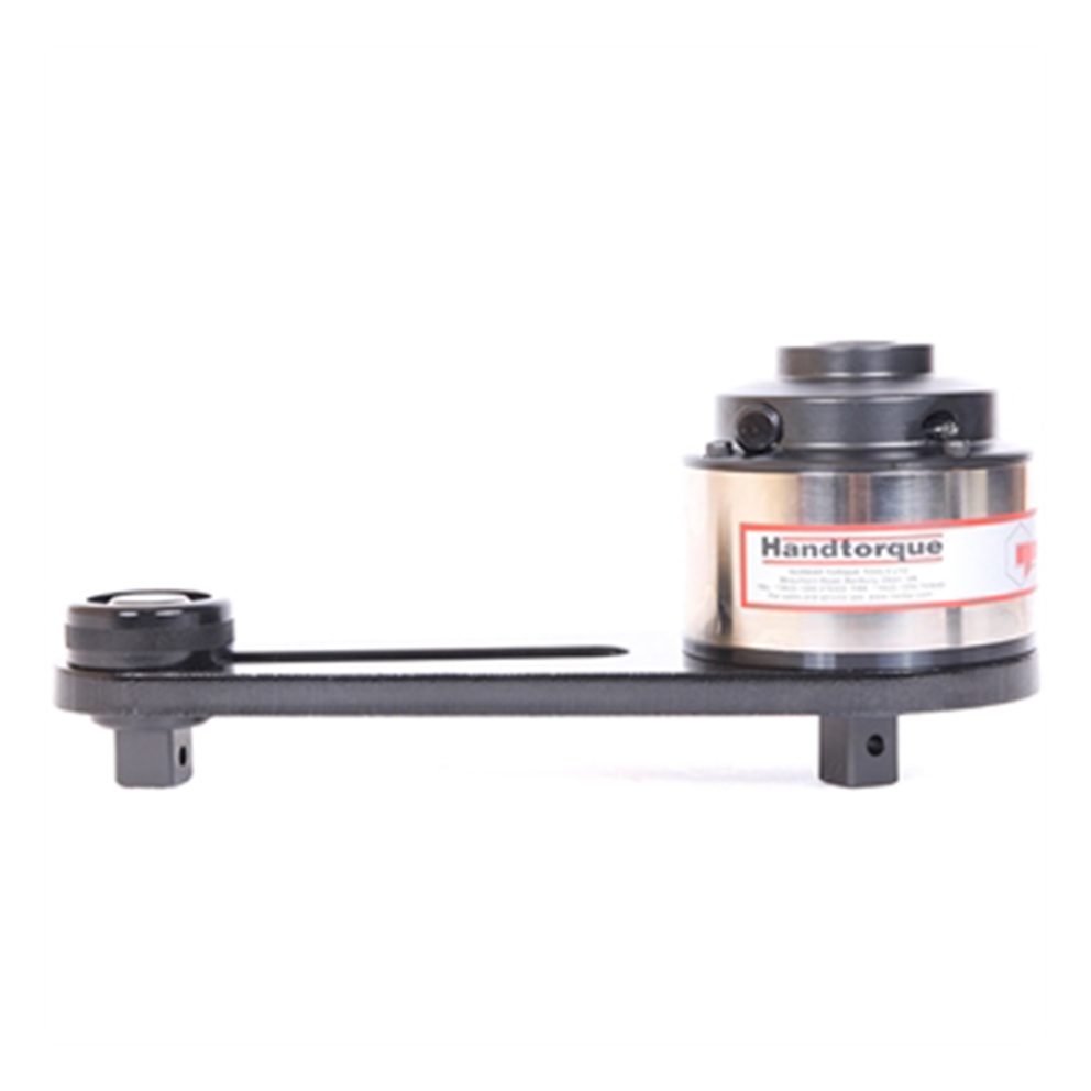 Compact Series Hand Torque Multiplier with Cranked Reaction 2,000 N·m 1/2" in 1" out Kit with Model 100 Torque Wrench 18192