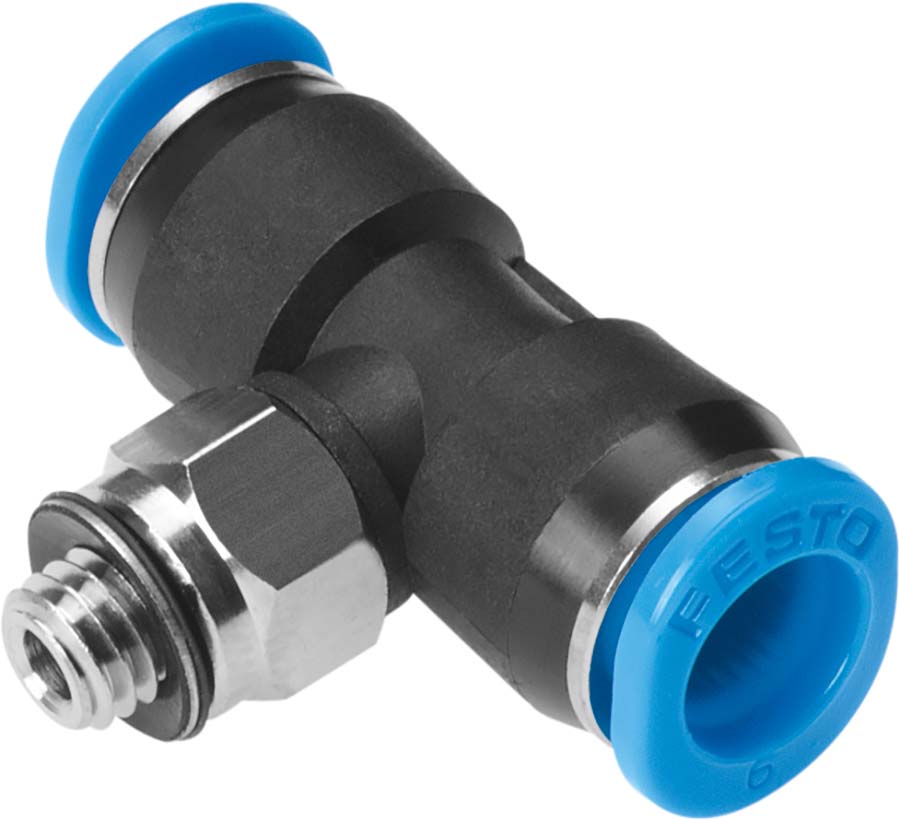 FESTO QSMT &#45; 360&#176; Swivel Tee BSPT Male With External Hex Sold in Qtys of 10
