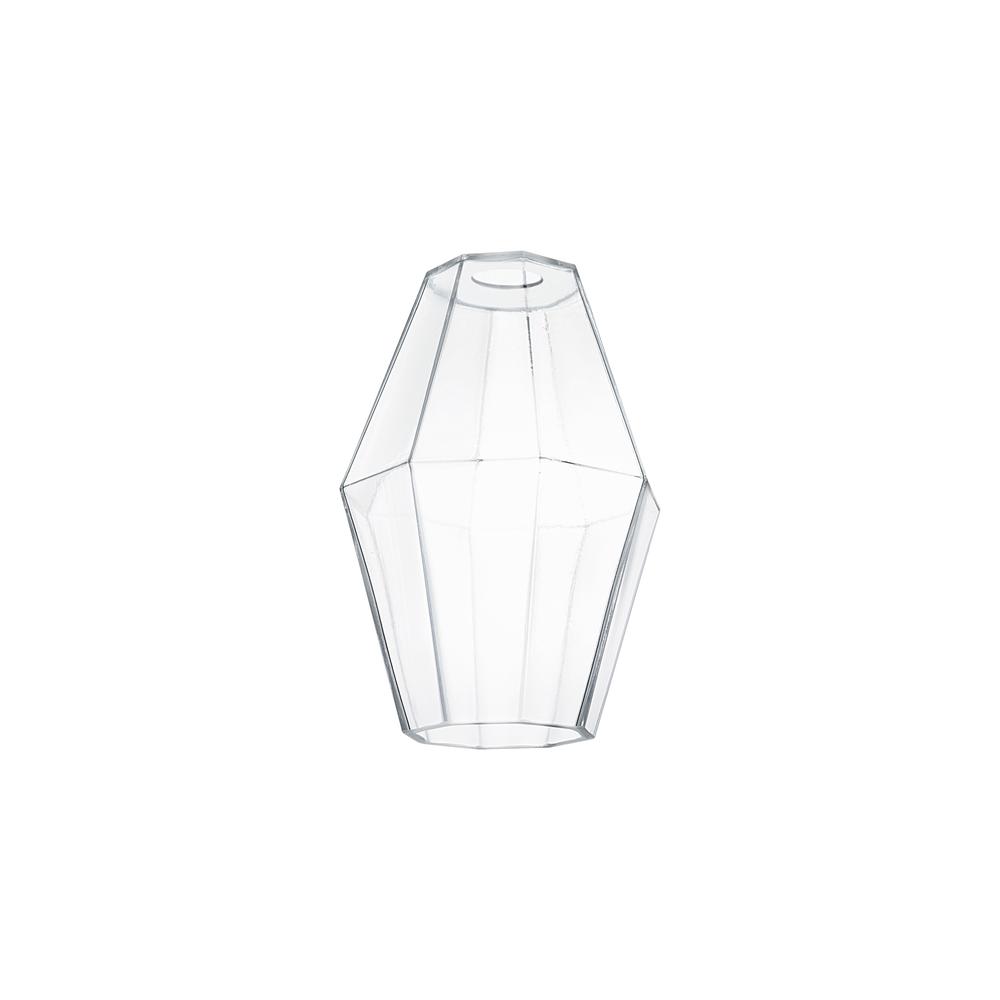 Luxuria Glorelle Pyramid 18cm Glass Shade (D) Clear