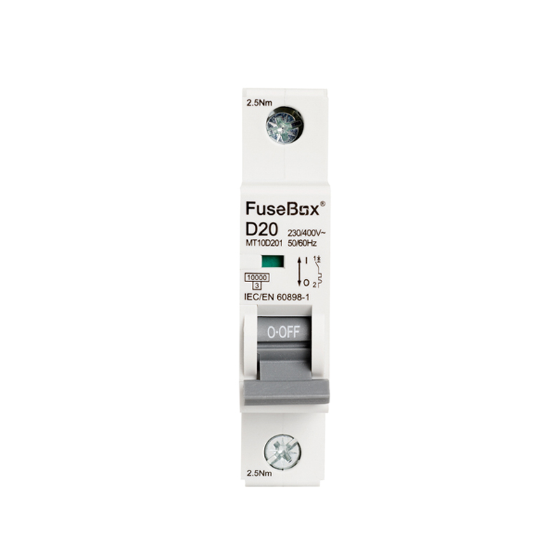 FuseBox MT10D201 MCB 20 Amp D Type 10kA 1 Pole