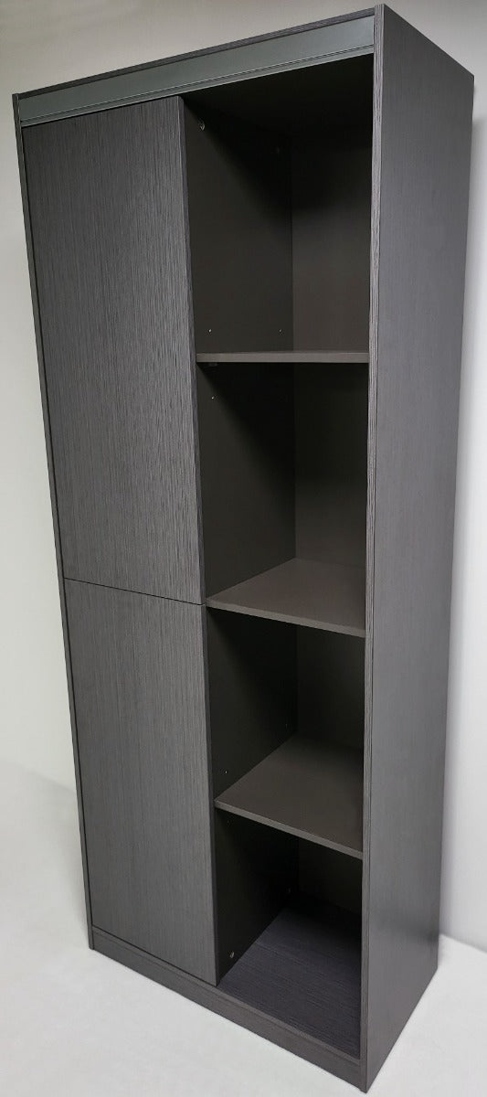 Grey Oak Melamine 800mm Wide Bookcase - WKO-S0208 Near Me