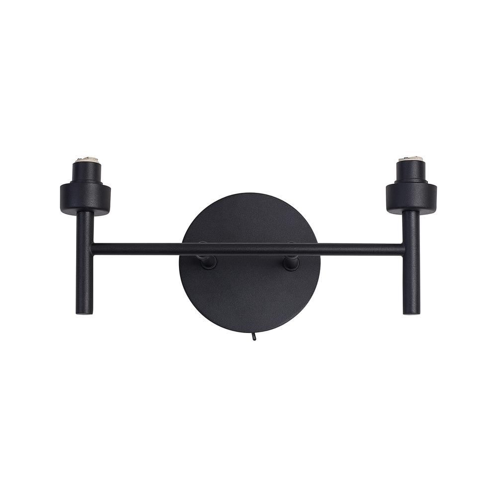 Luxuria Apex Satin Black 2 Light G9 Universal Switched Wall Light