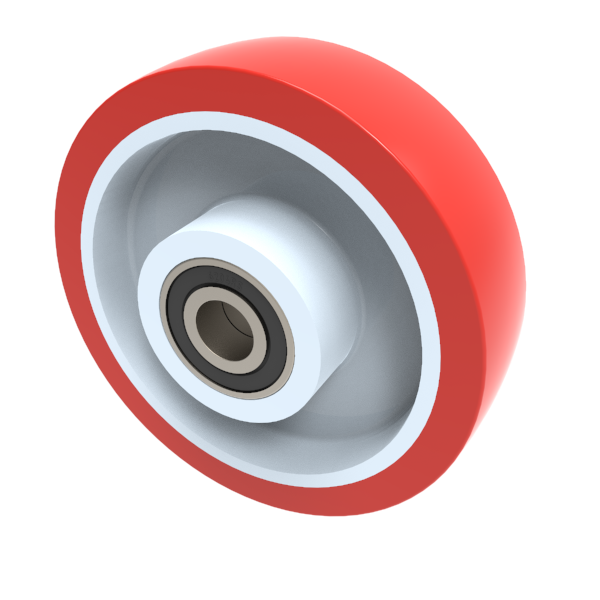 Polyurethane Nylon 150mm Ball Bearing Wheel 500kg Load