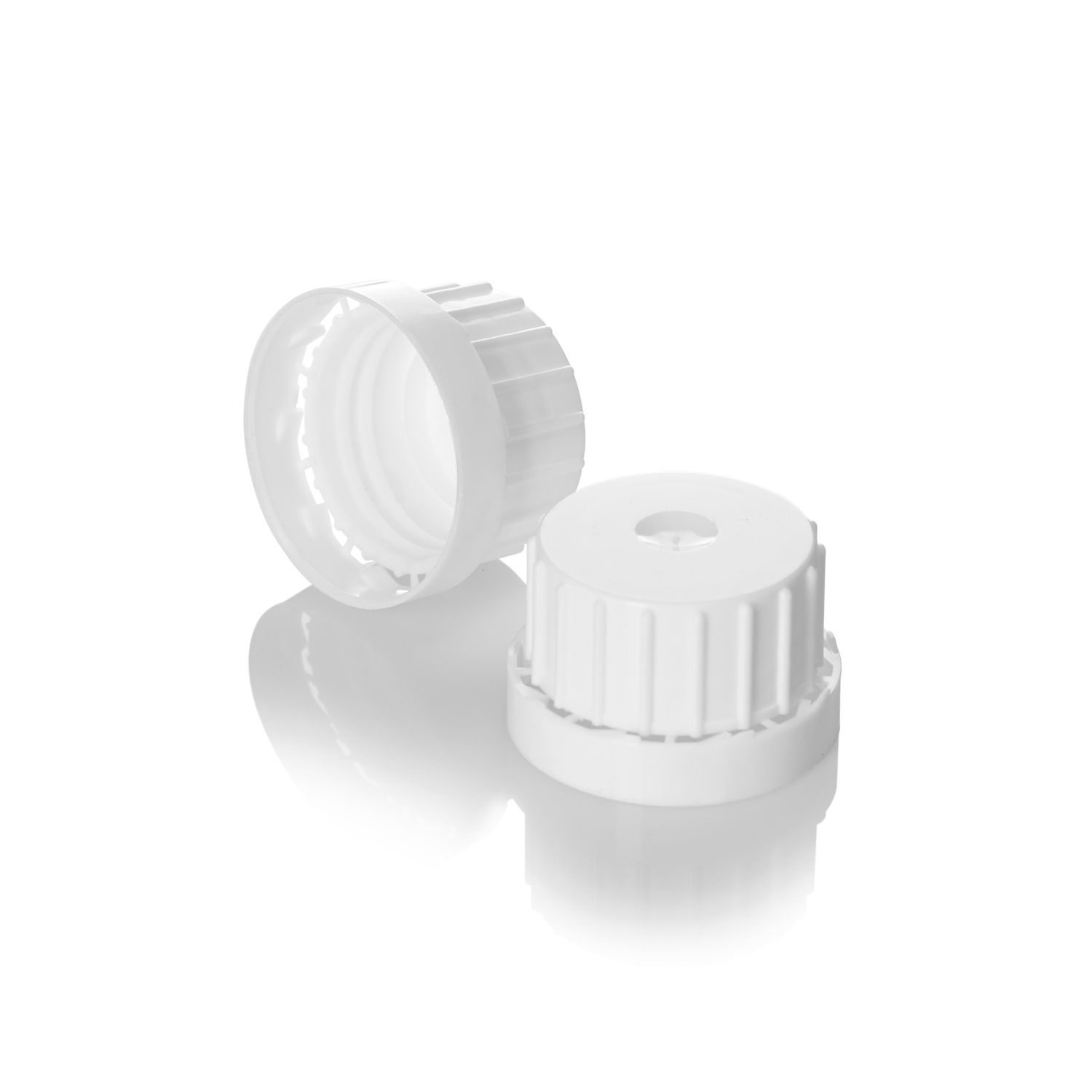 Supplier Of 32/415 White Tamper Evident Screw Cap - Ribbed