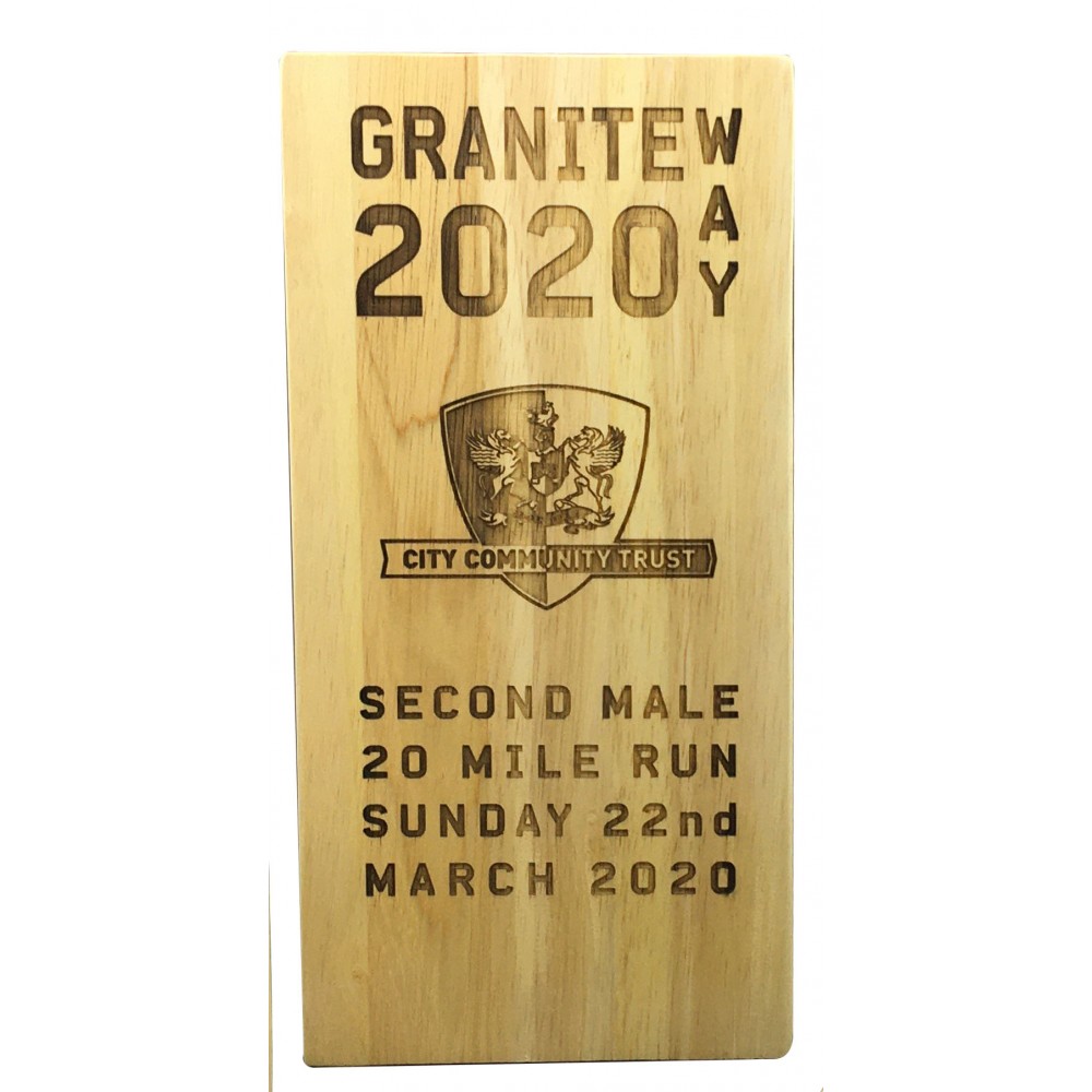 Wooden Engraved Award - 2 sizes