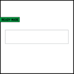 Ready Made White Oblong Number Plate (ROI) - Nikkalite for Car/Motorcycle Dealerships