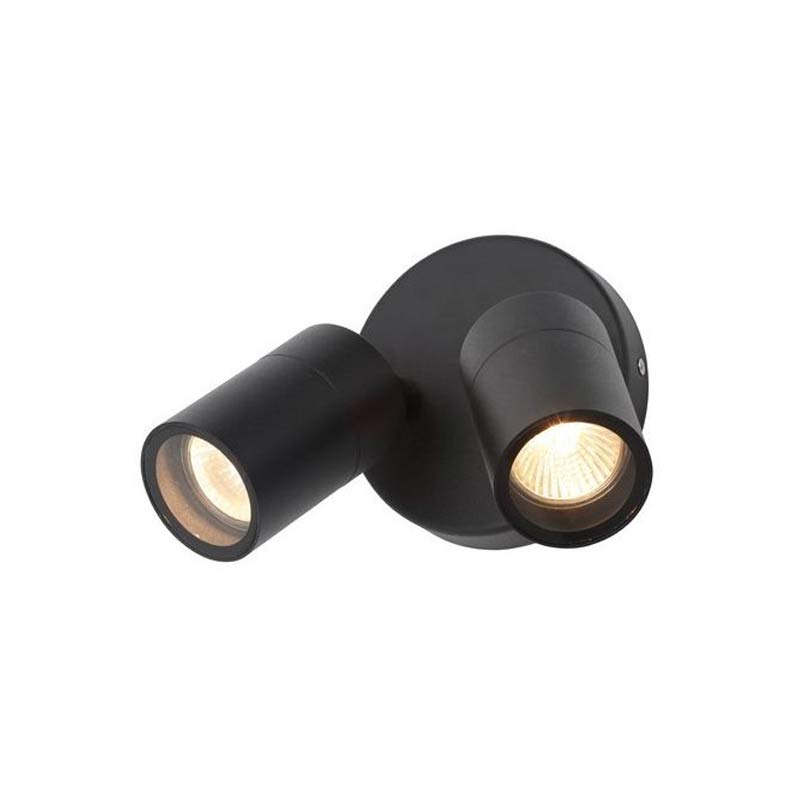 Forum Leto Twin Wall Spotlight 2xGU10 Black