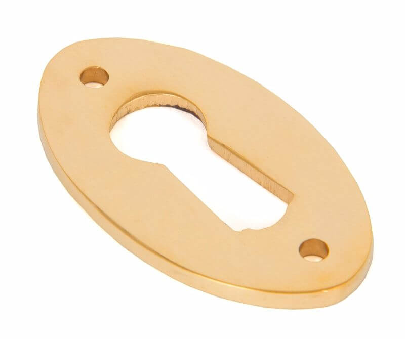 Anvil 83812 Pol. Brass Oval Escutcheon