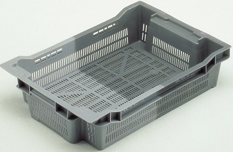 UK Suppliers Of 880x540x240 Green Open Top Box / Crate For Supermarkets