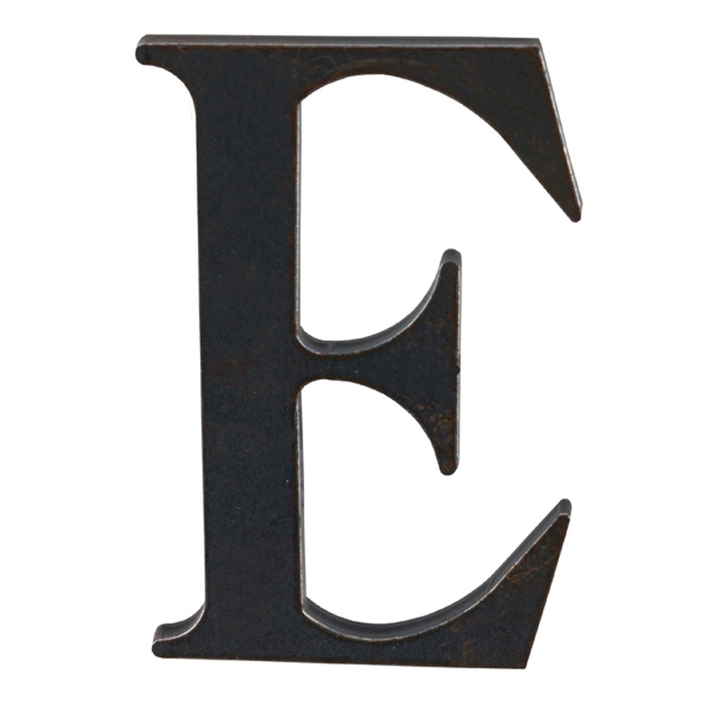 50mm High 3mm Thick Mild Steel Profiled Letter E