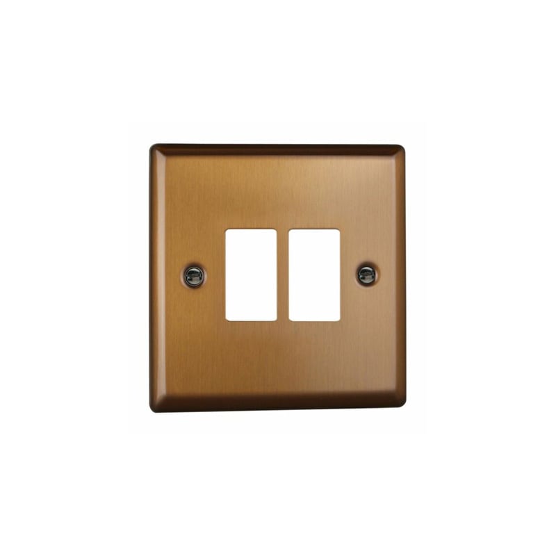 Varilight Urban 2G Plate Brushed Bronze with York Single Plate (Standard Plate)