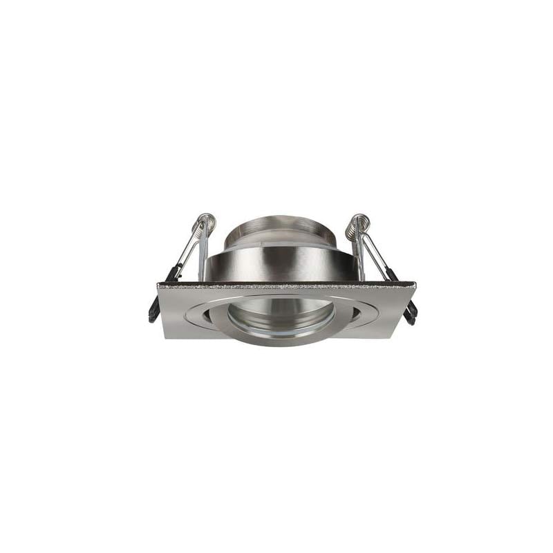 Forum Spa Cali GU10 Tiltable Downlight Square Satin Nickel