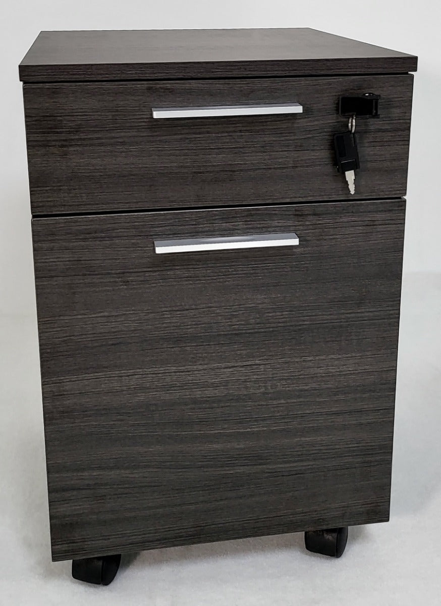 Providers Of Modern Grey Oak Mobile Pedestal - One Drawer and One Door - H0201 North Yorkshire