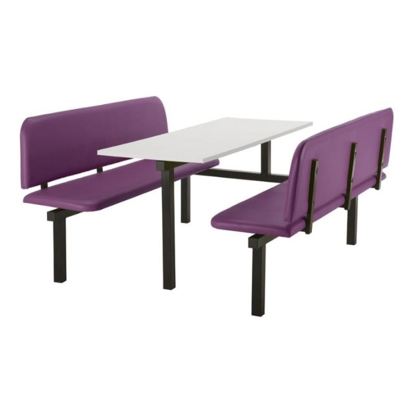 CU94 - 6-Seater Oscar Canteen Unit - 1 Way Access, Purple, White