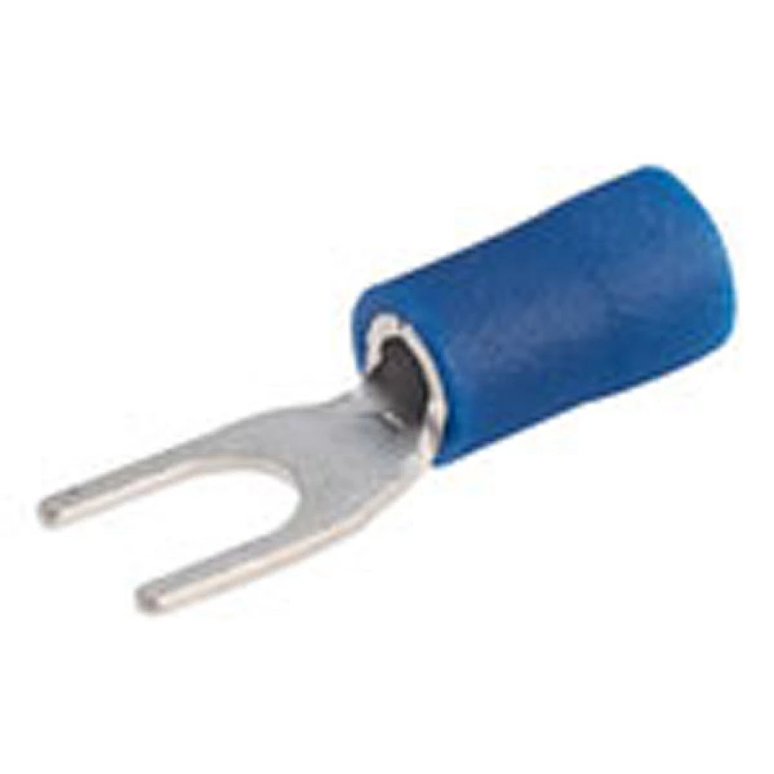 BLUE CRIMP SPADE (FORK) 4MM PACKS OF 100 EBF4N