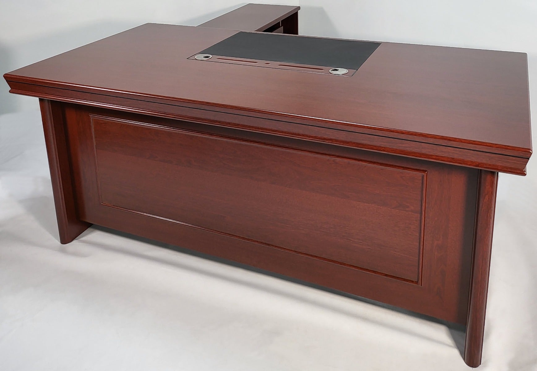 Providers Of Mahogany Executive Office Desk with Pedestal and Return - 1830 Near Me