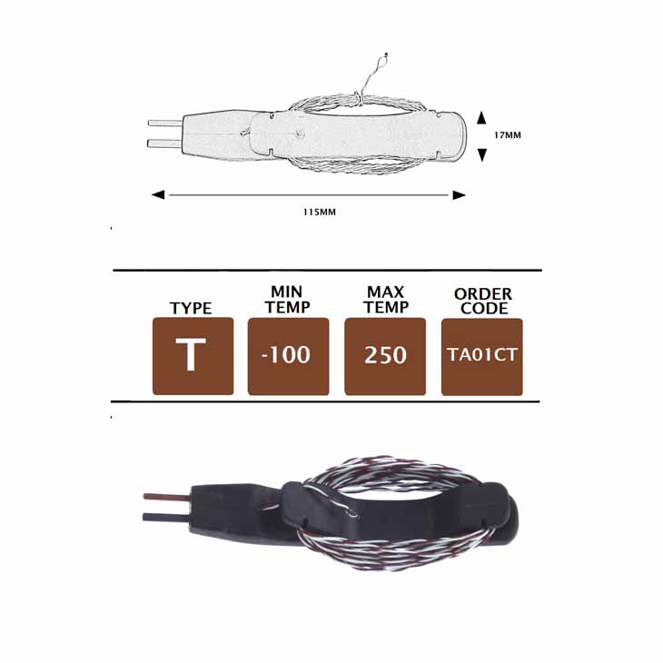 UK Providers Of TA01CT - T Type PTFE 1M fine wire with cable tidy