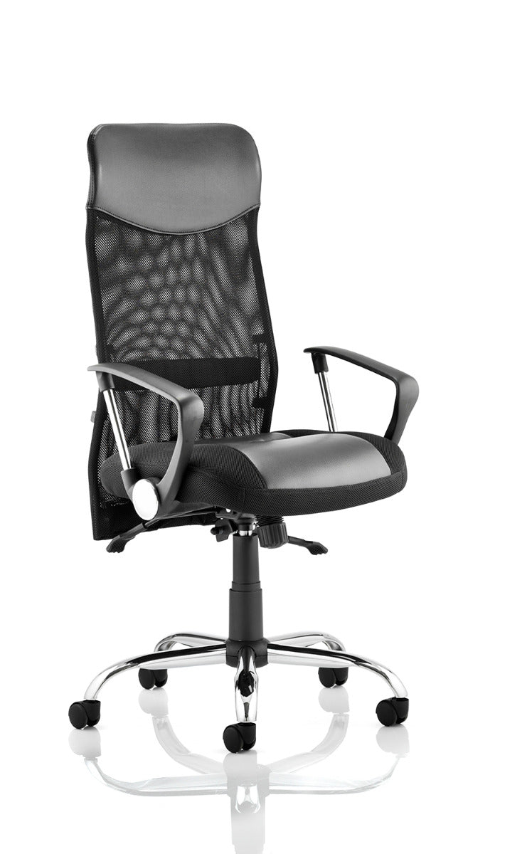 Providers Of Vegas High Back Mesh and Leather Operator Office Chair UK