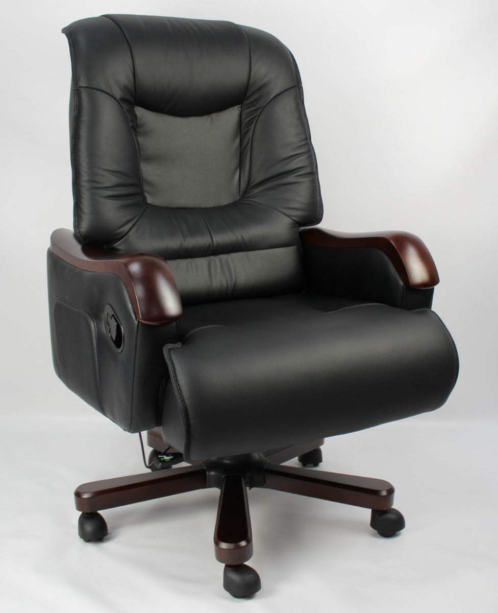 Providers Of Quality Executive Genuine Black Leather Office Chair - FD3B Near Me