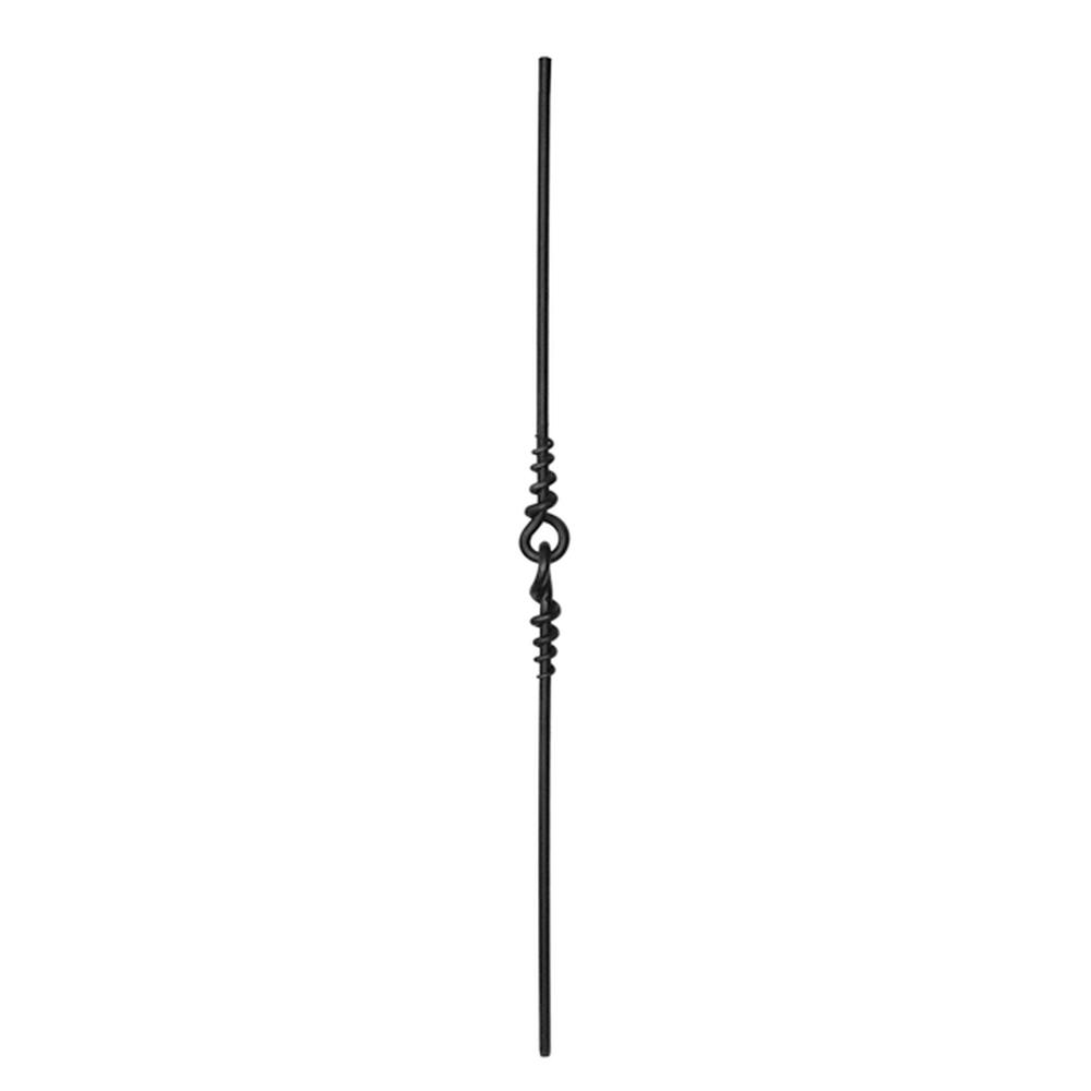 Twisted Eye Centre - Length 1000mmSmooth - 45mm Eye Dia - 12mm Round Bar