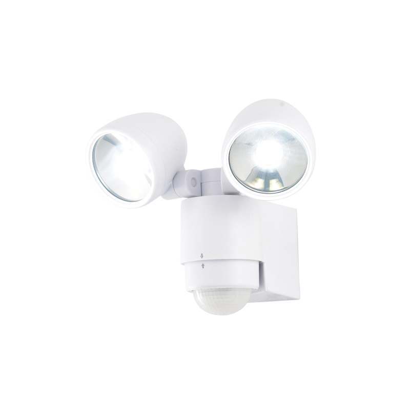 Forum Sirocco LED Twinspot White Floodlight with PIR