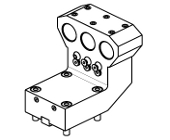 Axial driven tool for subspindle H&#61;55mm