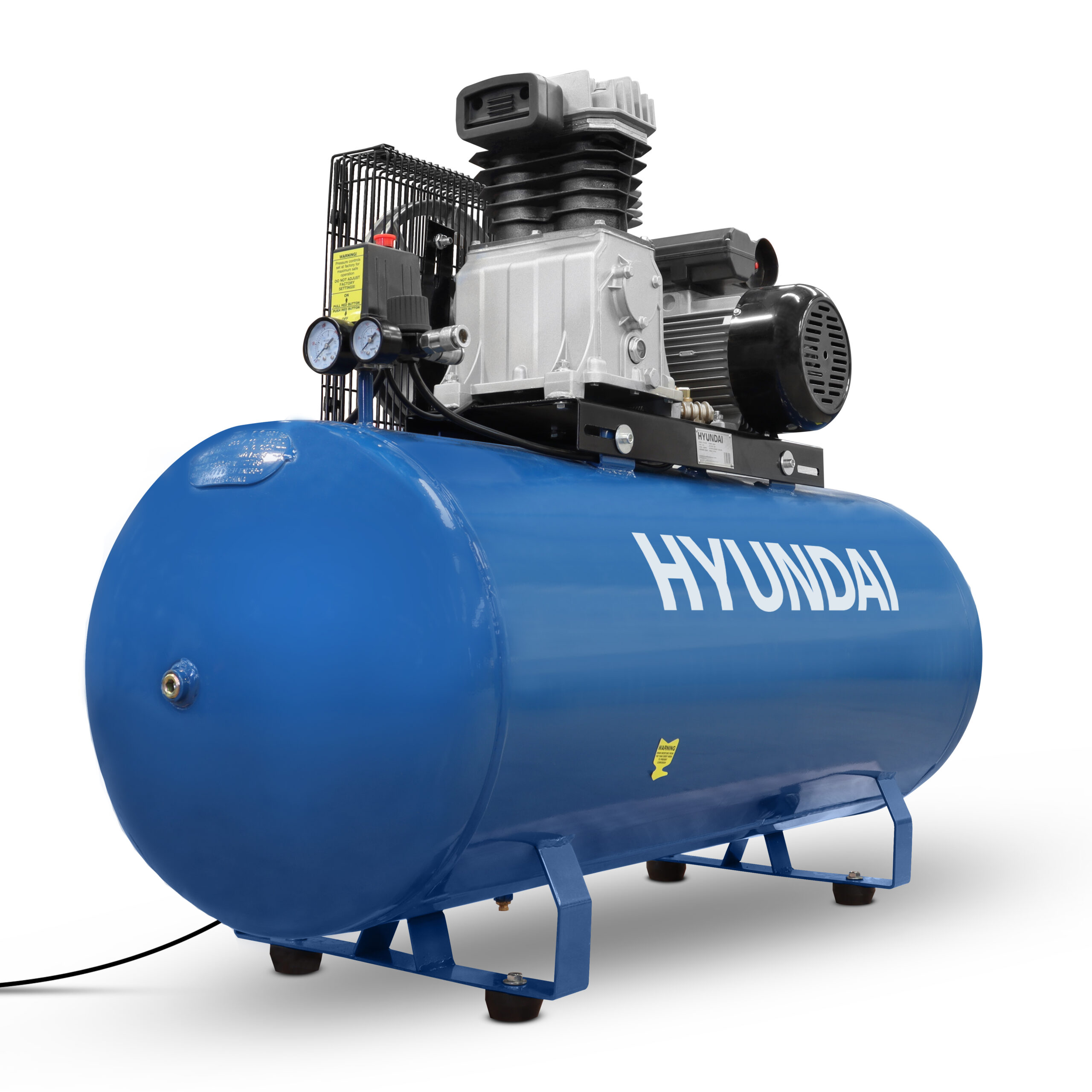 UK Suppliers Hyundai 200 Litre Air Compressor, &#34;Pro Series&#34;, Electric, 3hp - HY3200S