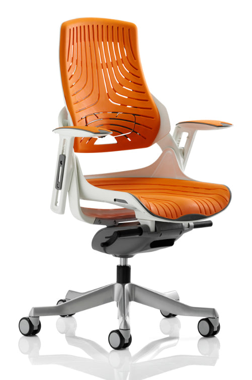 Providers Of Zure Elastomer Orange Gel Ergonomic Office Chair - Optional Headrest Near Me