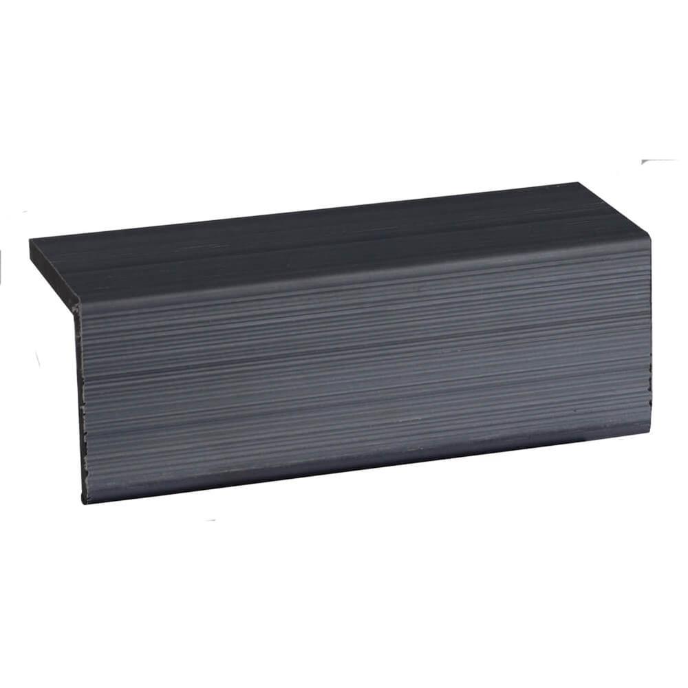 50 x 50 x 3660mm L Shaped Trim (Grooved) Twilight Grey - Composite 