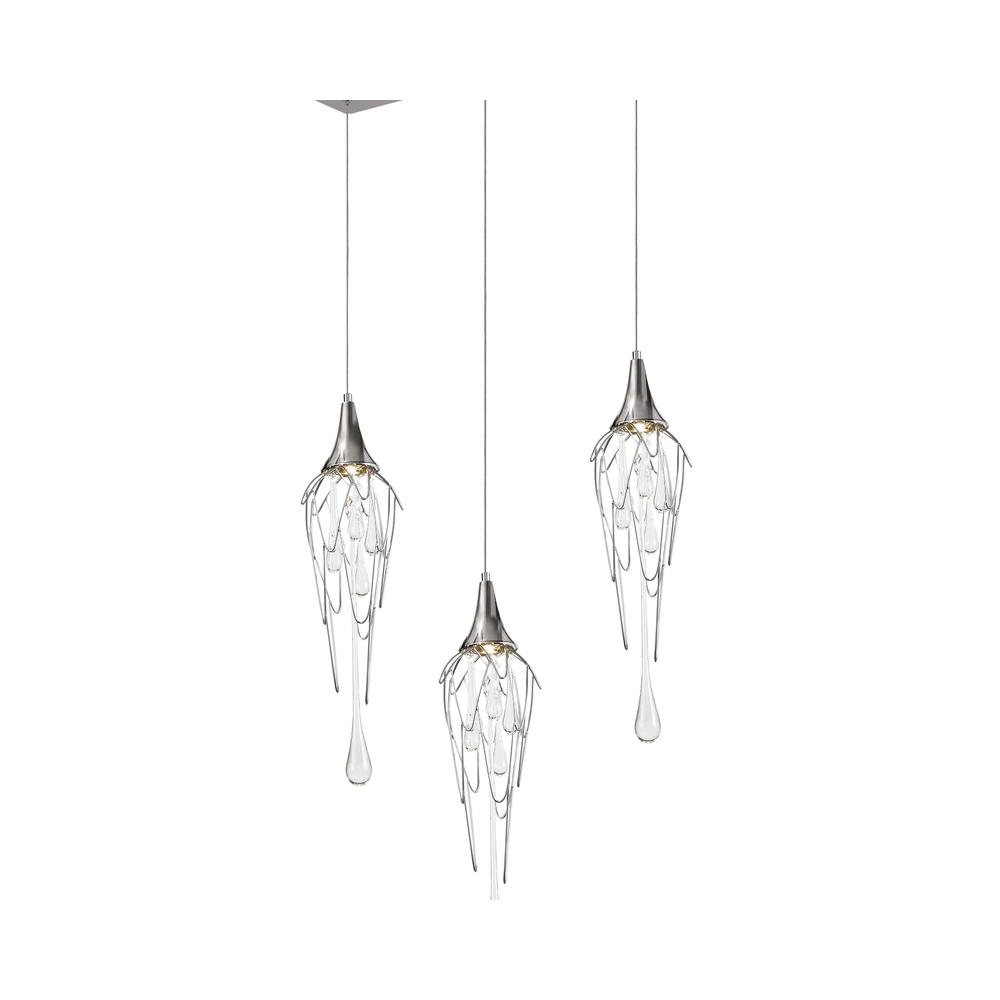 Luxuria Deak Linear Pendant Bar 3xGU10 Polished Chrome