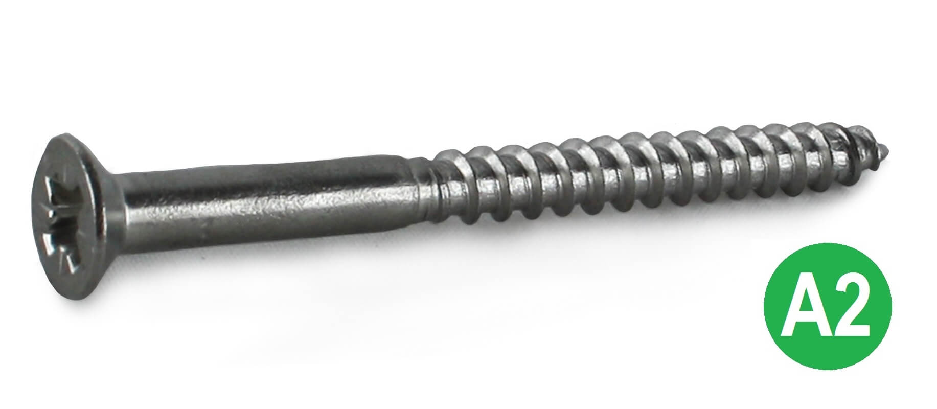 12g x 4'' A2 Pozi Countersunk Woodscrew