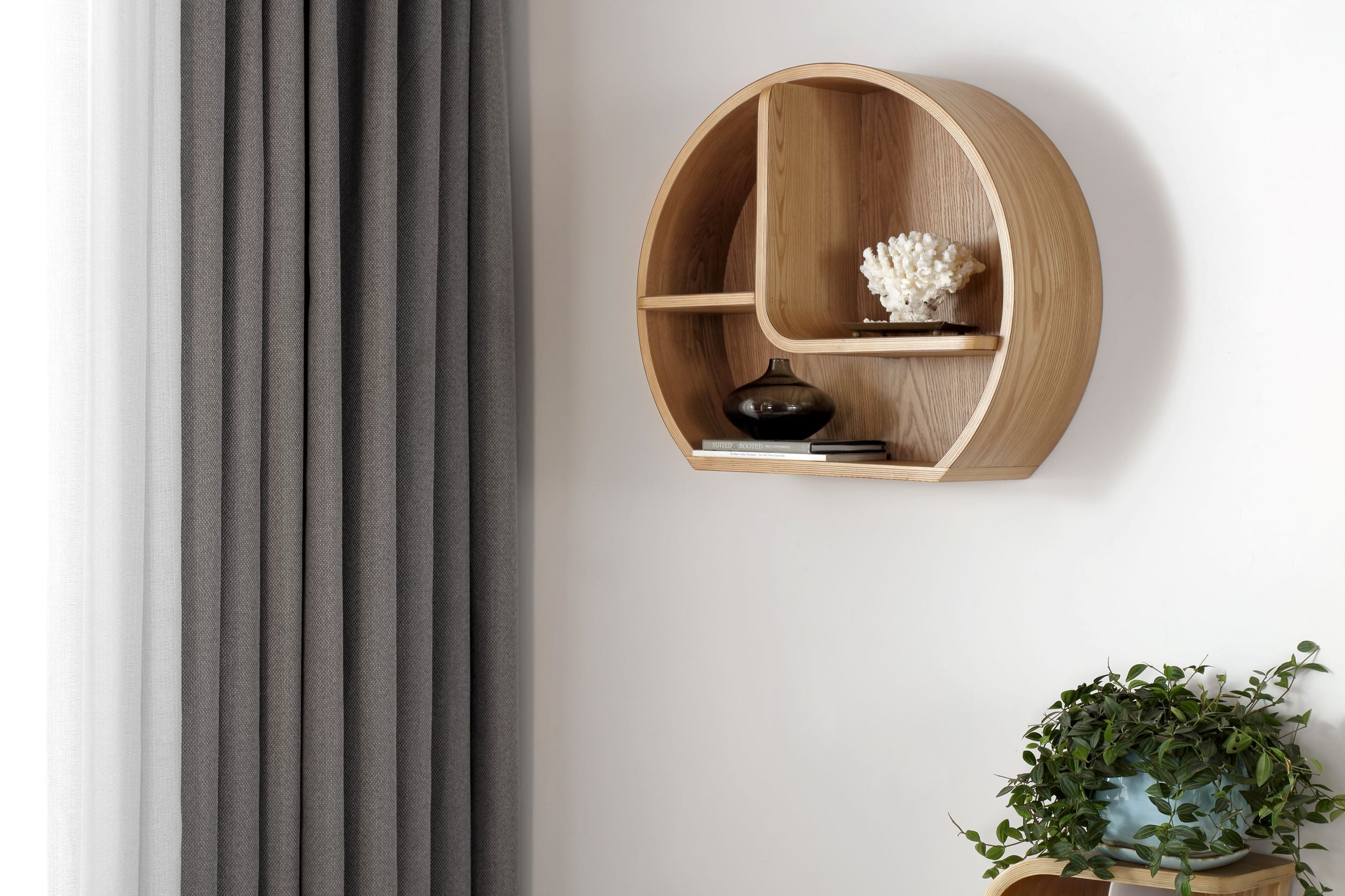Providers Of Contemporary Open Wall Shelf in Oak - 510mm - JF713 UK