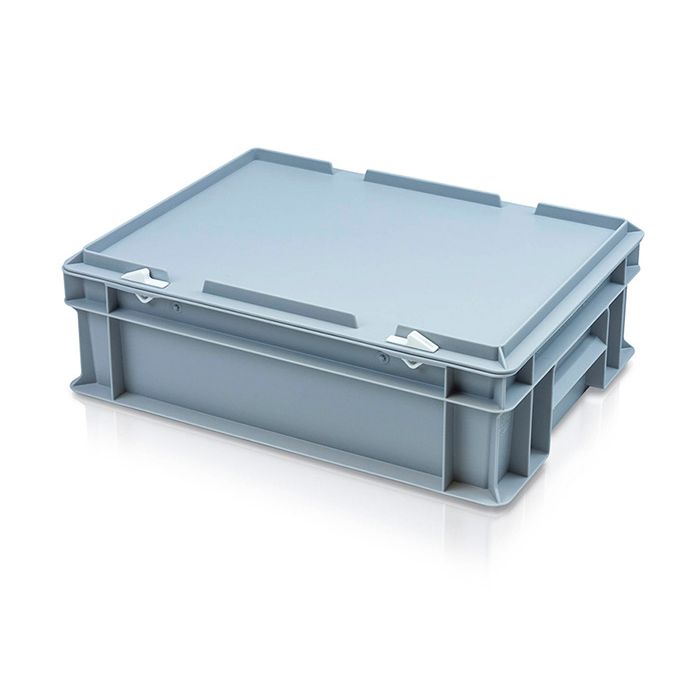 10 Litre Hinged Lid Euro Box (400x300x135mm)