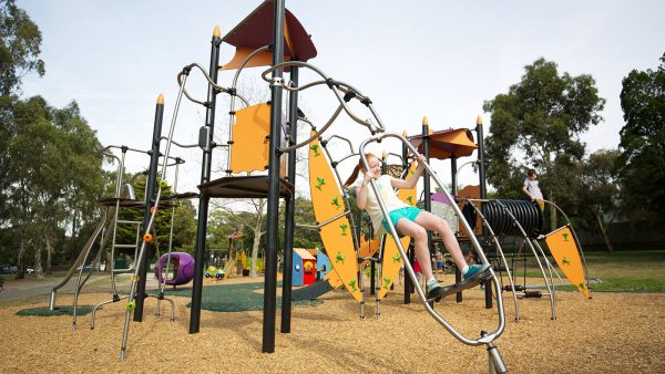 Natural Wooden Playground Equipment For Outdoor Spaces